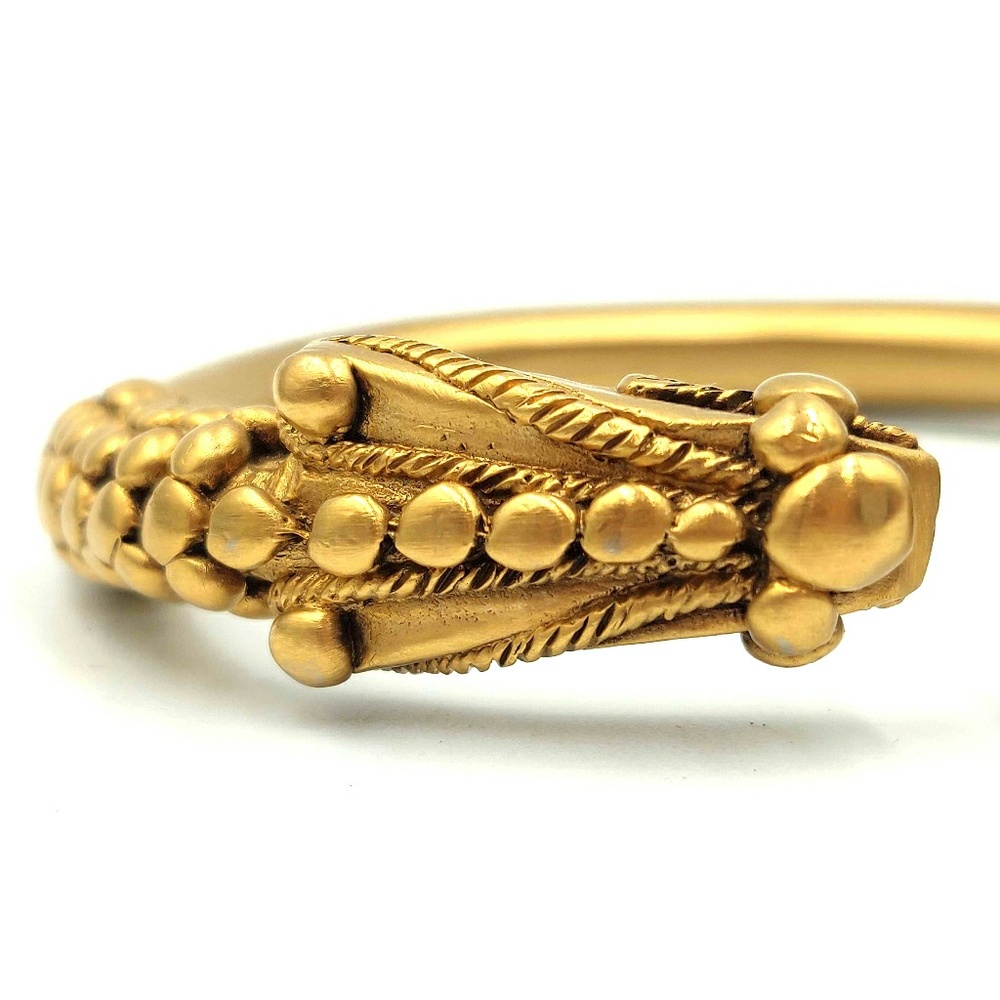Metropolitan Museum Snake Head Bangle Gold Plate - Picture 6 of 8